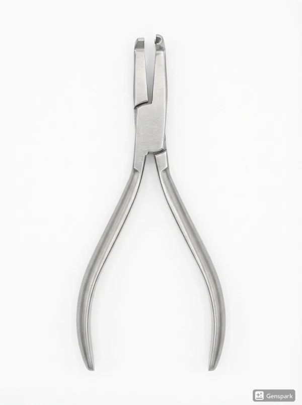 Щипцы ортодонтические т-образные (хаммерхед) для дистального загиба нитиноловых дуг, 14см