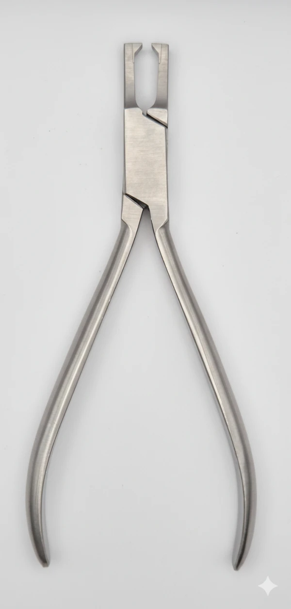 Щипцы ортодонтические для снятия брекетов и адгезива прямые, 14см